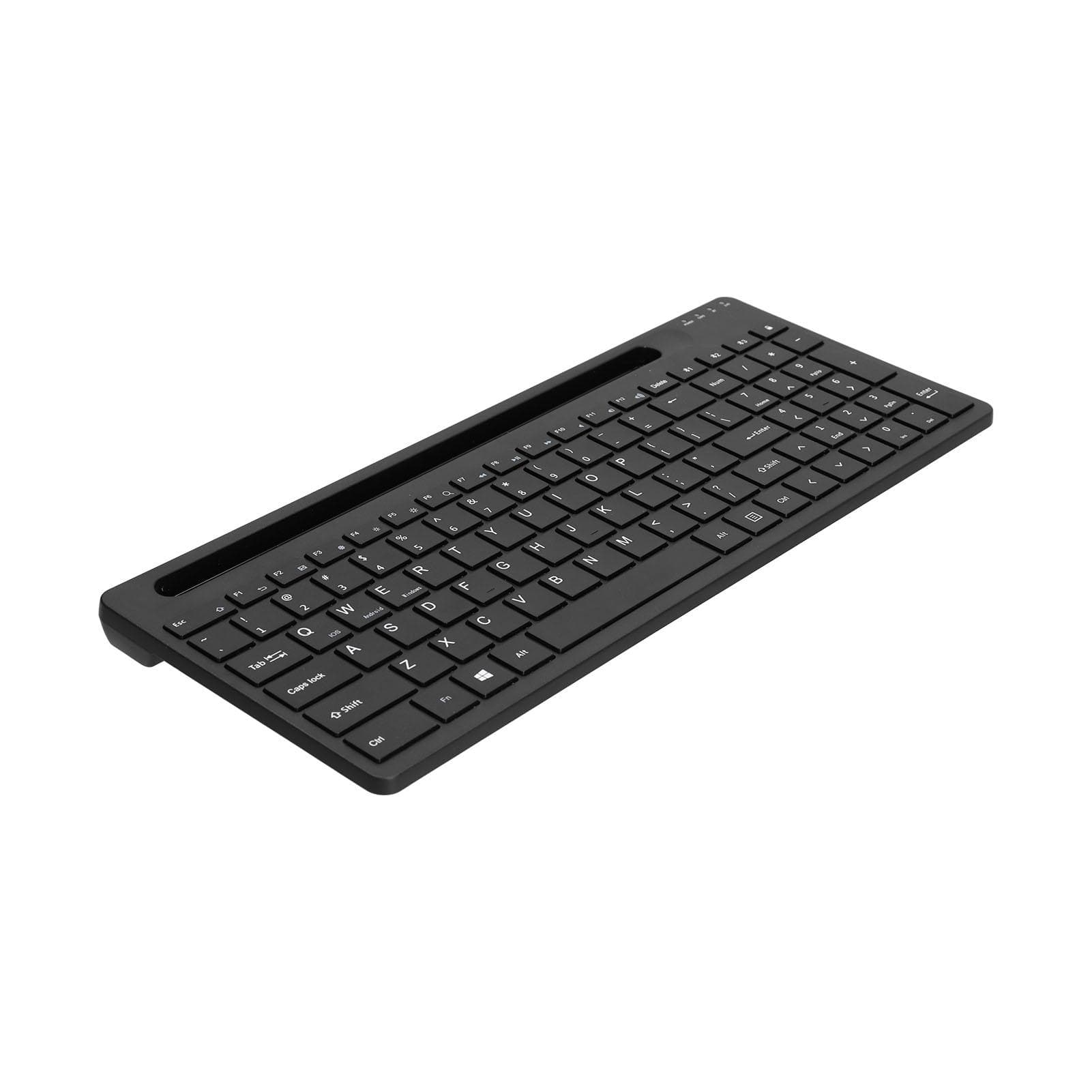 Wireless Keyboard Ergonomic Computer Accessories with Phone Holder for OS X for Android for Windows