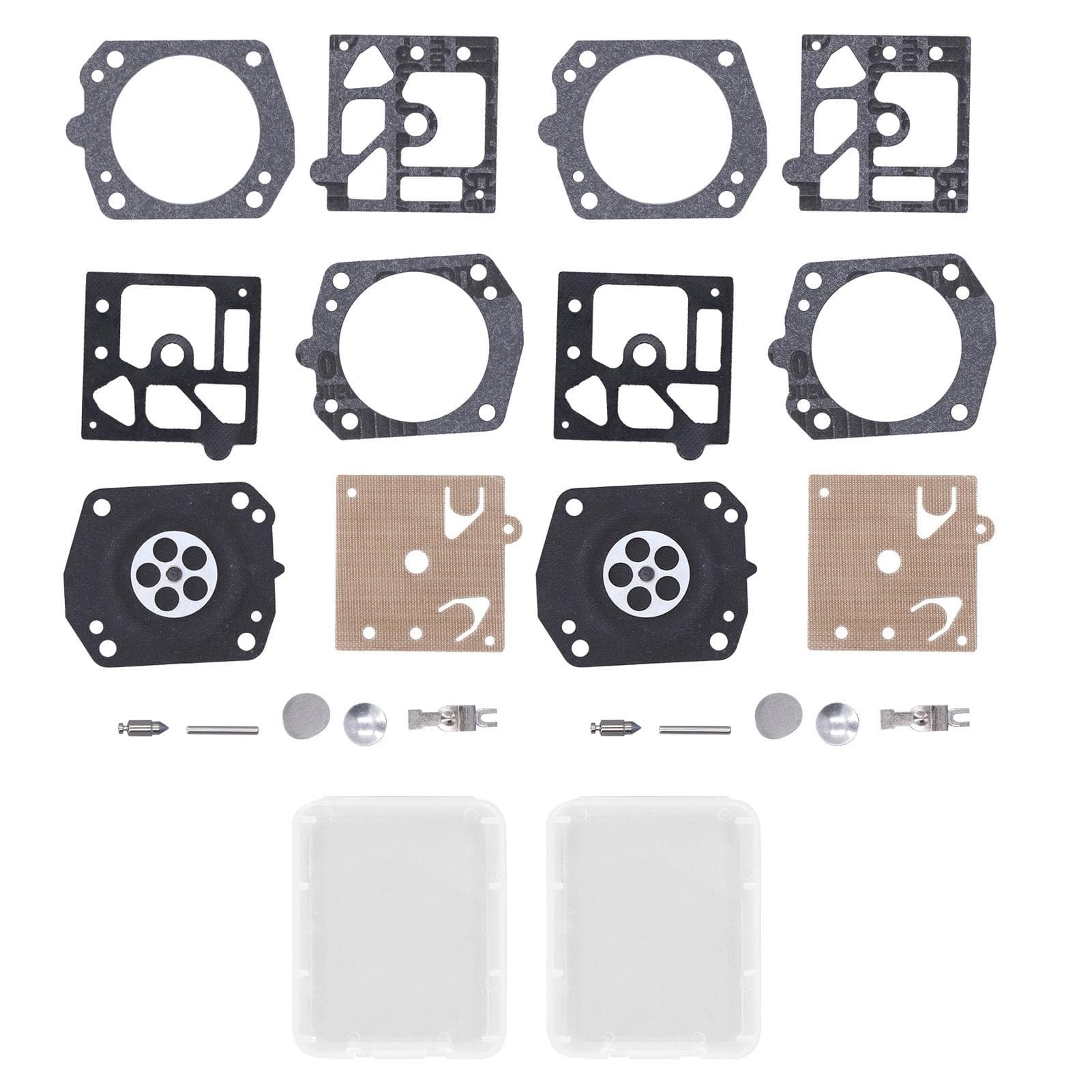 2Set Carburetor Carb Repair Kit Garden Lawn Mower Rebuild Kit Accessory for Walbro K24?hda