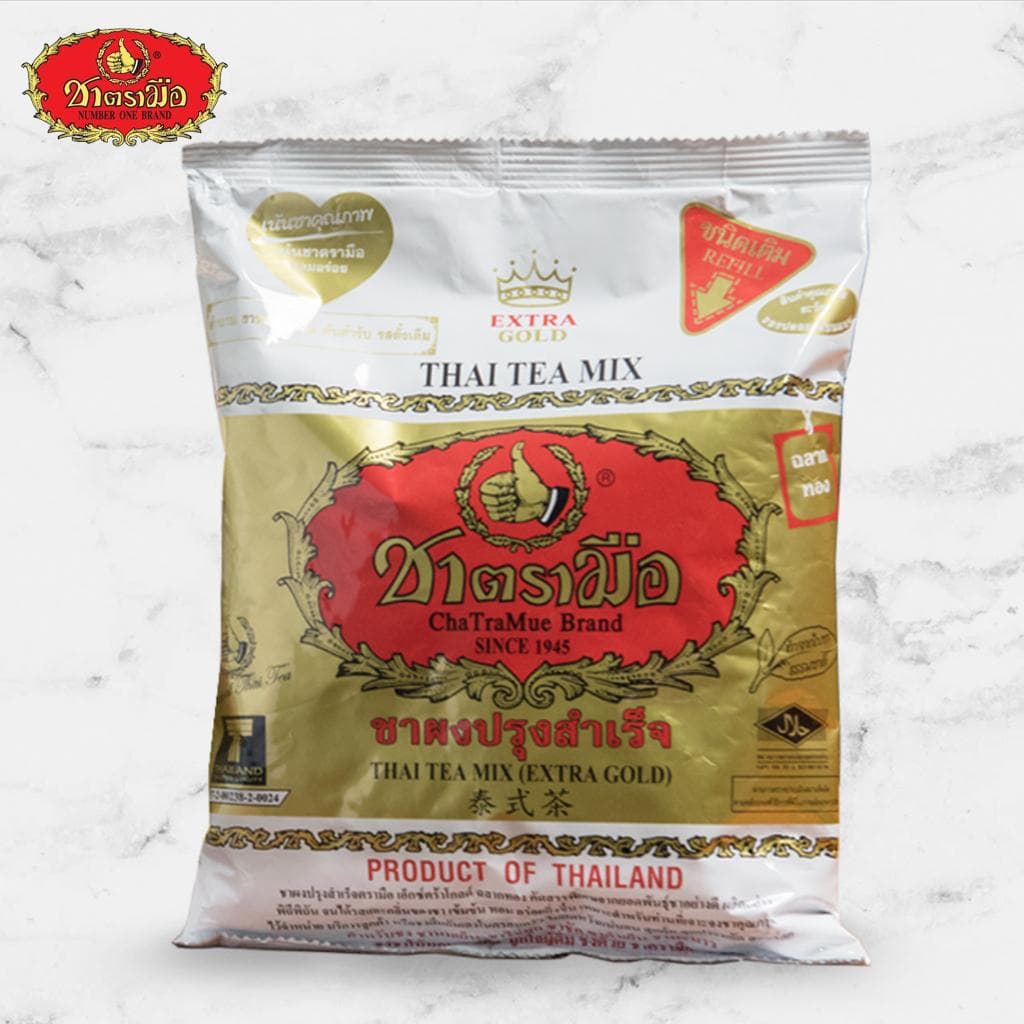 Chatramue Premium Thai Tea Gold Label Bag (top tea leaves) 400 g - Thai 400 g gold