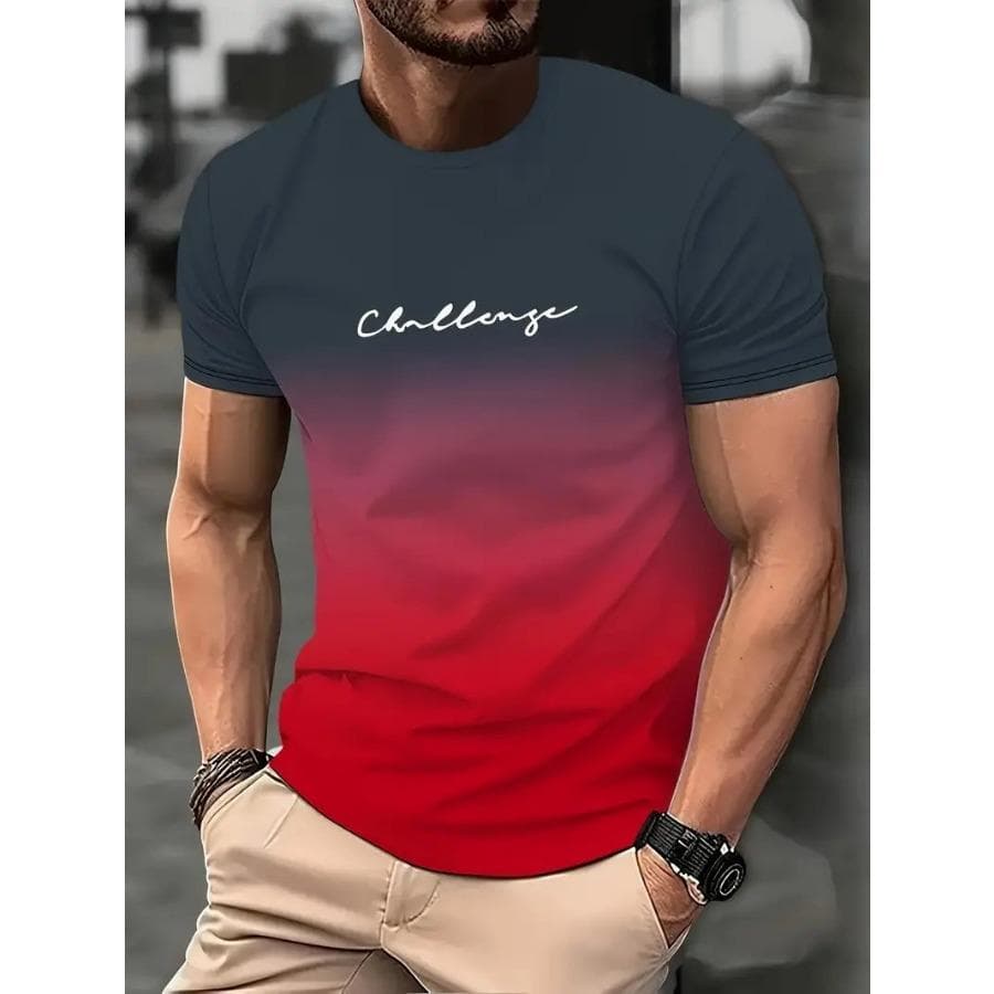 XL-7XL Oversized Men Tee Tops O Neck Short Sleeve 3D Flash Printed Tee Casual Man Summer Plus Size T-Shirts 5XL