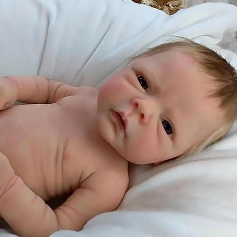46CM Reborn Baby Doll Lifelike Soft Touch Cuddly Newborn Baby Doll Patting 3D Skin Reborn Baby Dolls Toys Boy