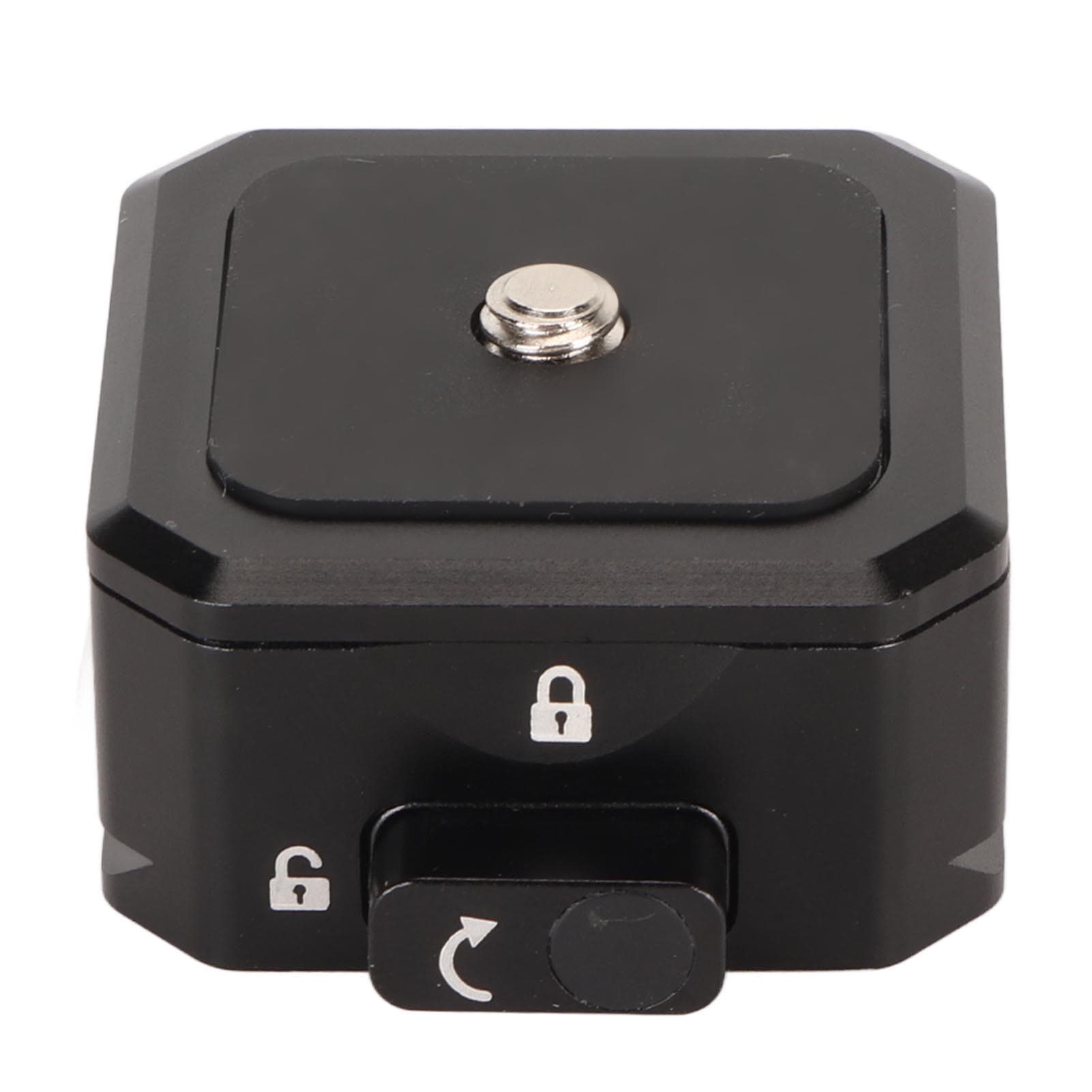 Quick Release Plate Camera Plate Adapter Aluminium Alloy Anti Slip Rubber Pad with 14in Screw