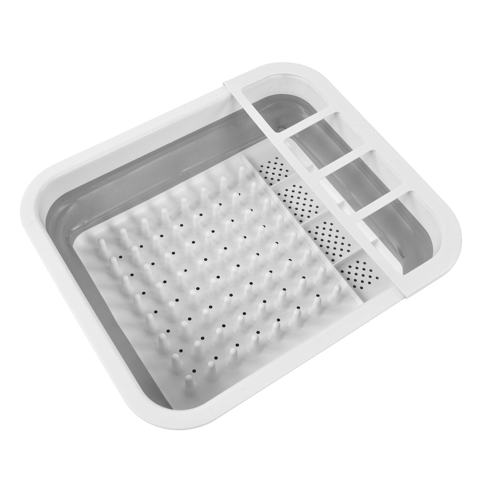 Foldable Dish Drain Rack Dinnerware Storage Tray Portable Bowl Spoon Chopsticks Organizer Drainer