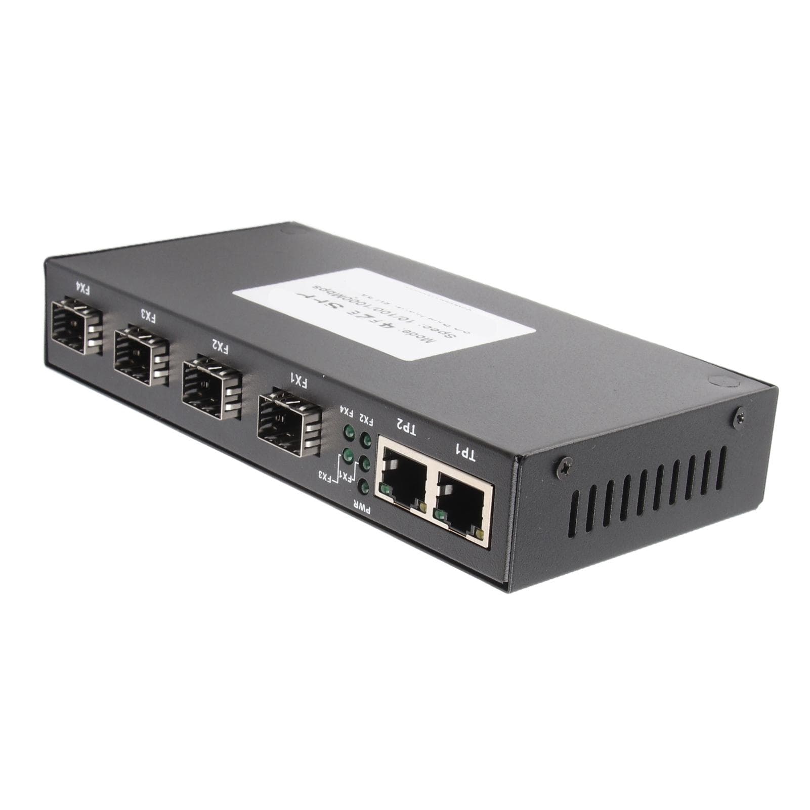 Ethernet Media Converter RJ45 101001000M 4 Fiber 2 Ports Single Mode Dual Fiber for IEEE802.3Z