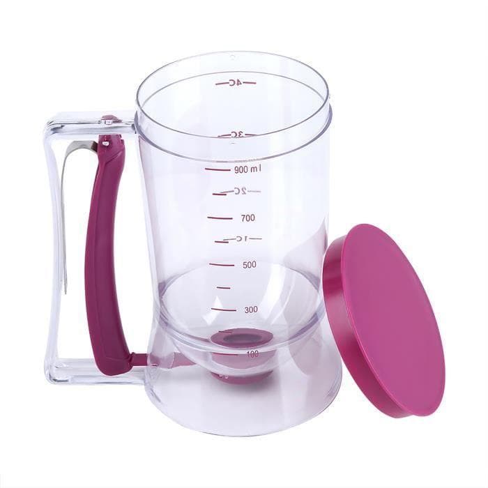 Distributeur de pâte - HB052 - 900 ml - Transparent + Violet - ABS - 19 cm de hauteur Violet