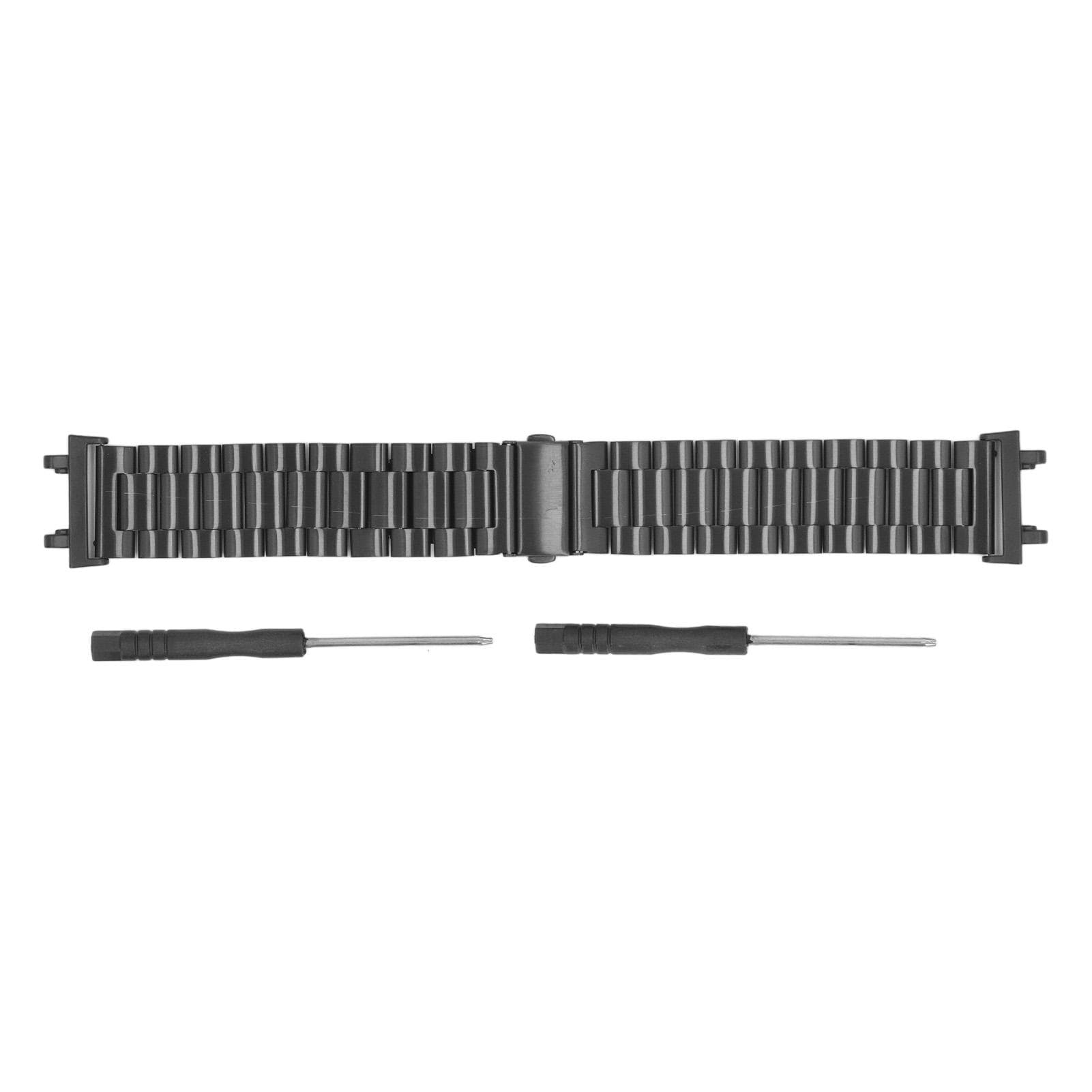 Watch Band Strap for Amazfit Replacement 304 Solid Steel Adjustable Waterproof Watch Strap for black