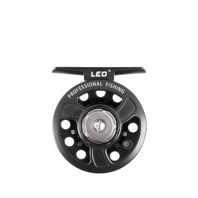 LEOFISHING CNC Fly Fishing Reel Full Metal 3/4 5/6 Alloy Aluminum Front Discharge Coil Professional Fishing Goods Accessories grey