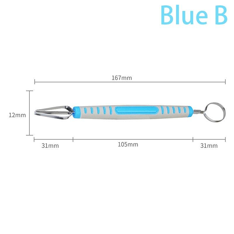 Pottery Texture Tool Carving Knife Handmade Diy Plastic Handle Double Head Ring Carving Knife Clay Fine Carving Tool