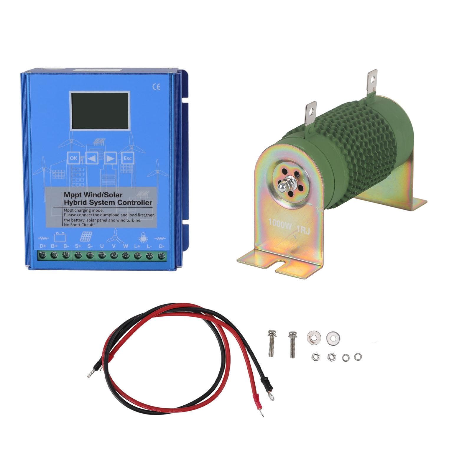 24V/48V Wind Solar Hybrid Controller Boost LCD Screen MPPT Charging Mode Universal for Off Grid