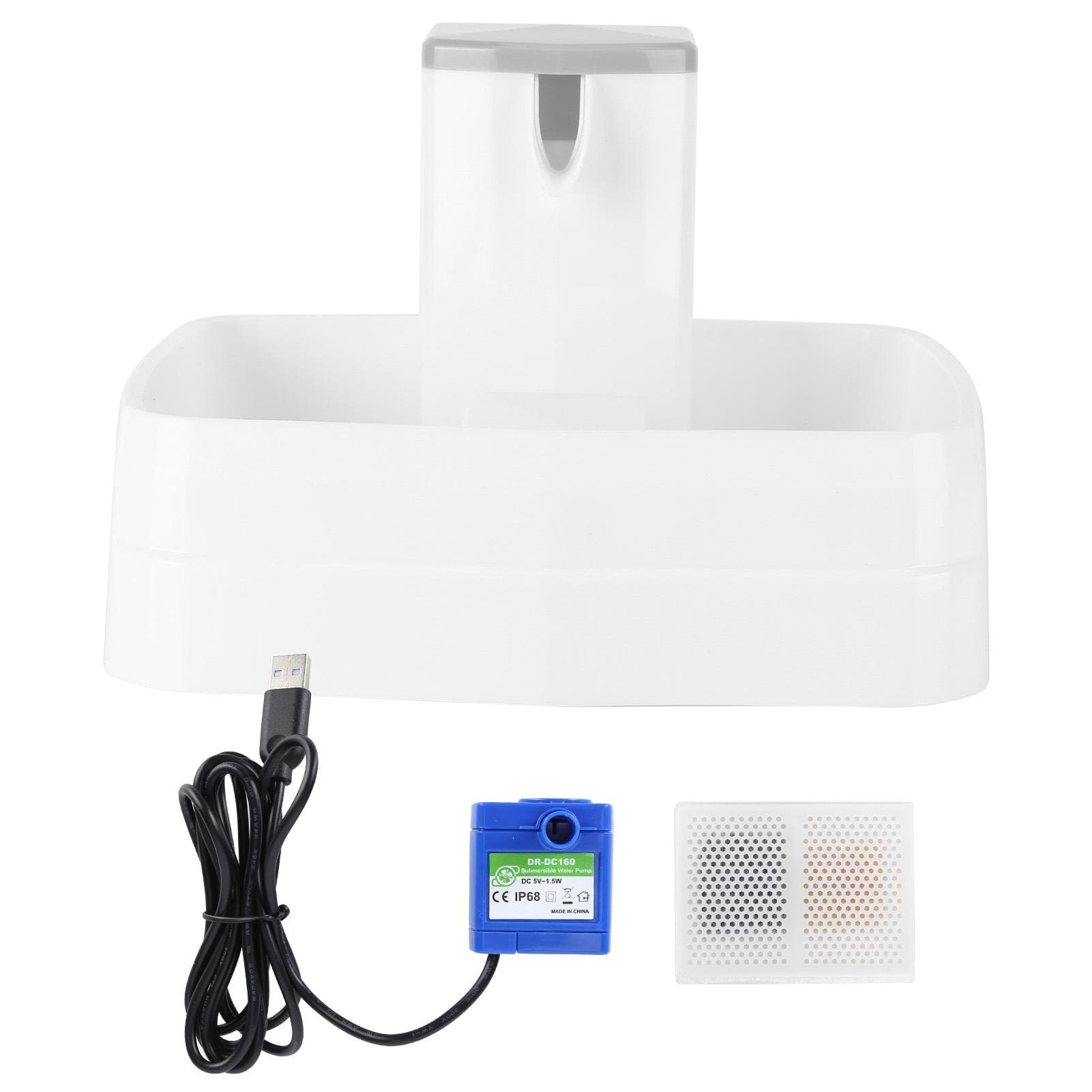 3.1L Pet Water Feeder Automatic Circulation Water Dispenser Waterfall Type Drinking Feeder