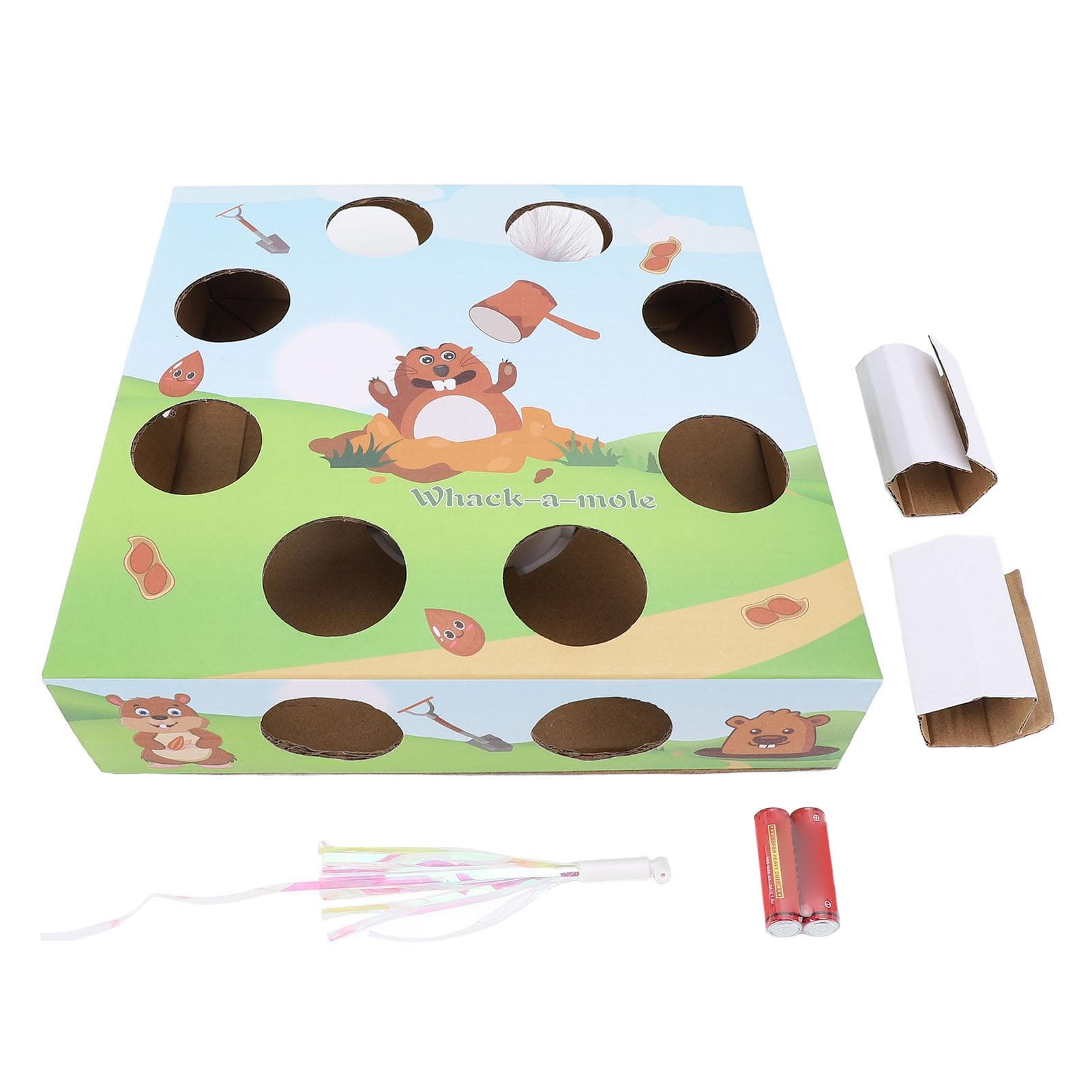 Cat Box Interactive Toy Scratch Proof Corrugated Paper Smart Automatic Self Entertainment Toy for