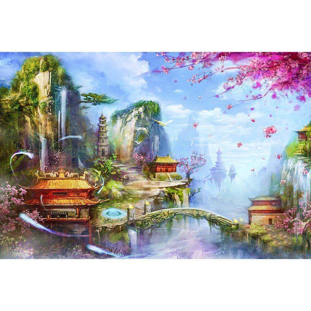 Cross Stitch Kit DIY Diamond Embroidery Ancient fairyland Full Round Diamond Painting Mosaic Home Decor 20X30CM