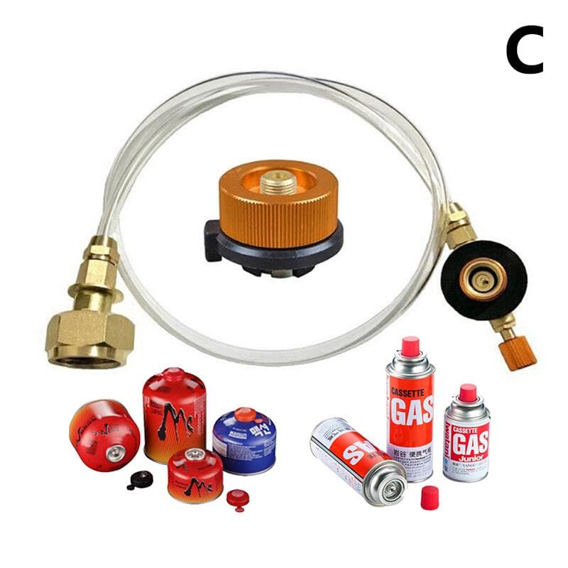 Outdoor Camping Gas Stove Propane Refill Adapter Lpg Flat Cylinder Burner Gas