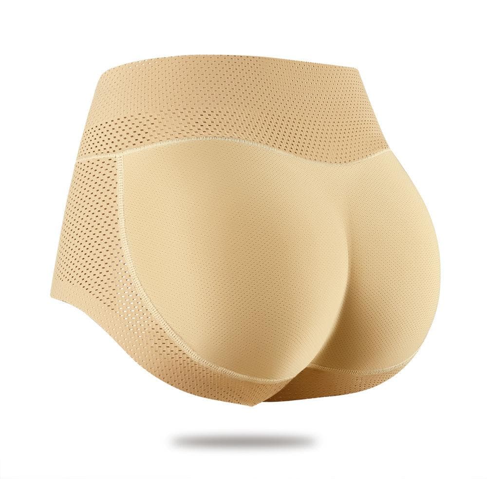 Women Padded Push Up Panties Butt Lifter Shaper Fake Ass Buttocks Hip Pads Invisible Control Panties Briefs Underwear Lingerie M nude