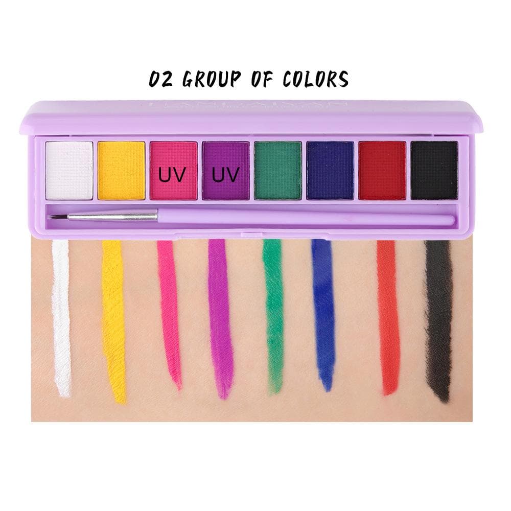 HANDAIYAN Water-soluble Body Paint Cream Eyeliner Eyeshadow Ultraviolet Luminous Paint Facial Body Pigment 02