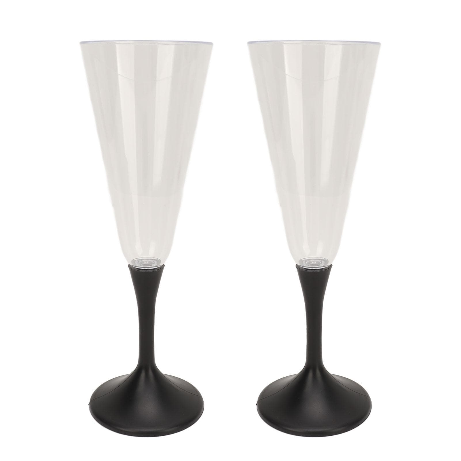 2PCS Glowing Champagne Glass Bar Nightclub Colorful Light Up Wine Glass ABS Cocktail Glass