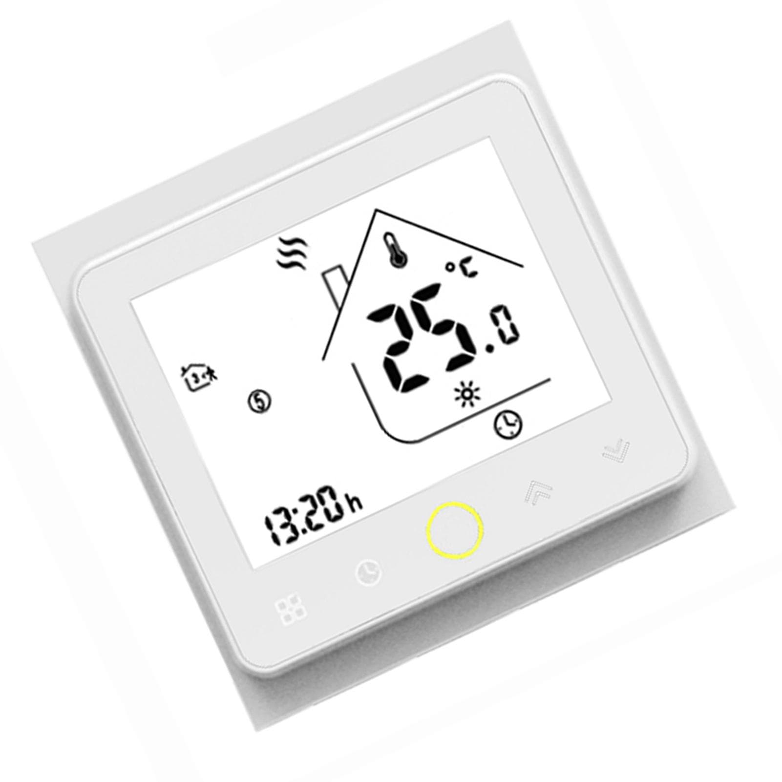 Wi-Fi Smart Thermostat Temperature Controller APP Control 5A Compatible with Alexa / Google No Wifi white