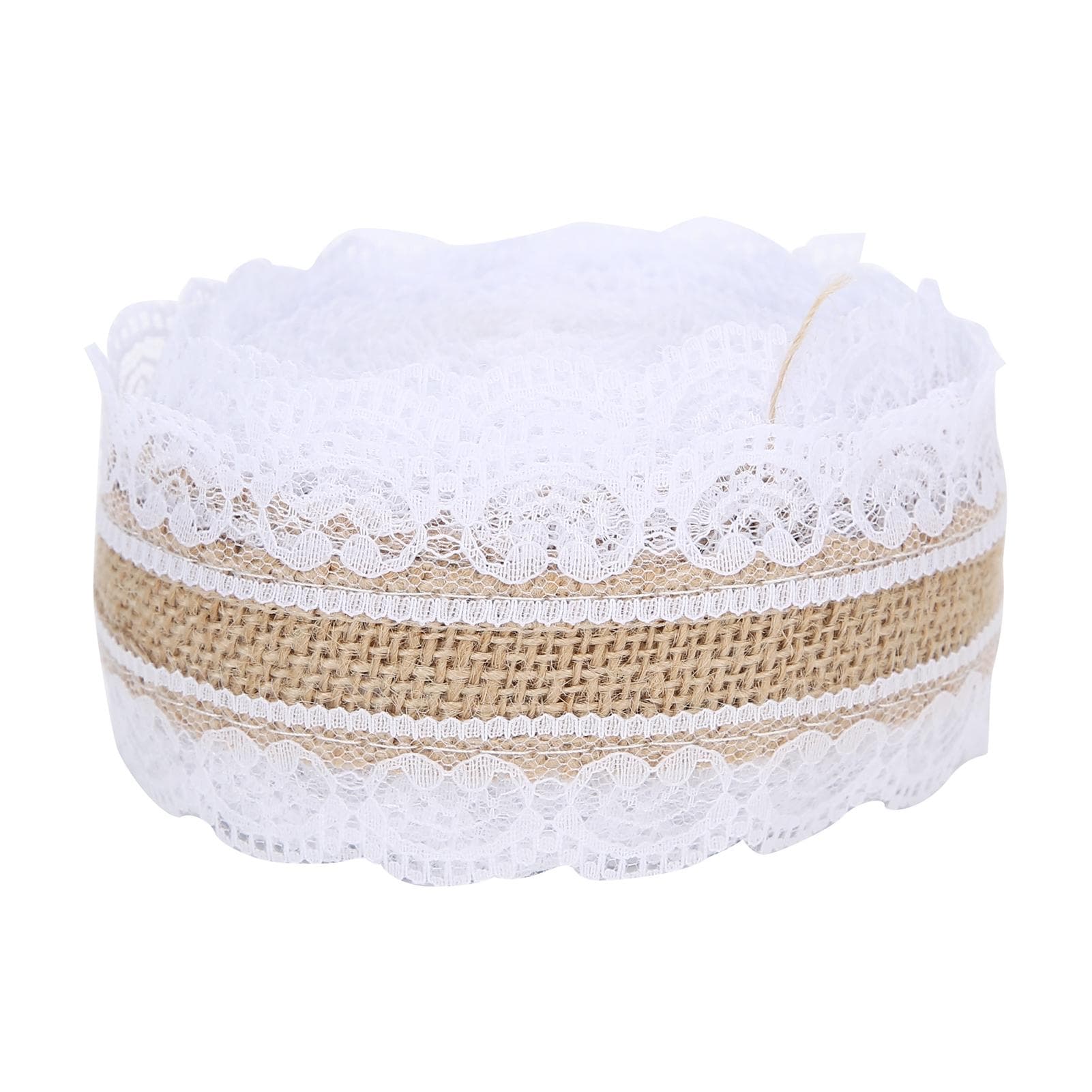 10m DIY Jute Lace Roll Wedding Birthday Party Decoration Crafts Clothing Accessories