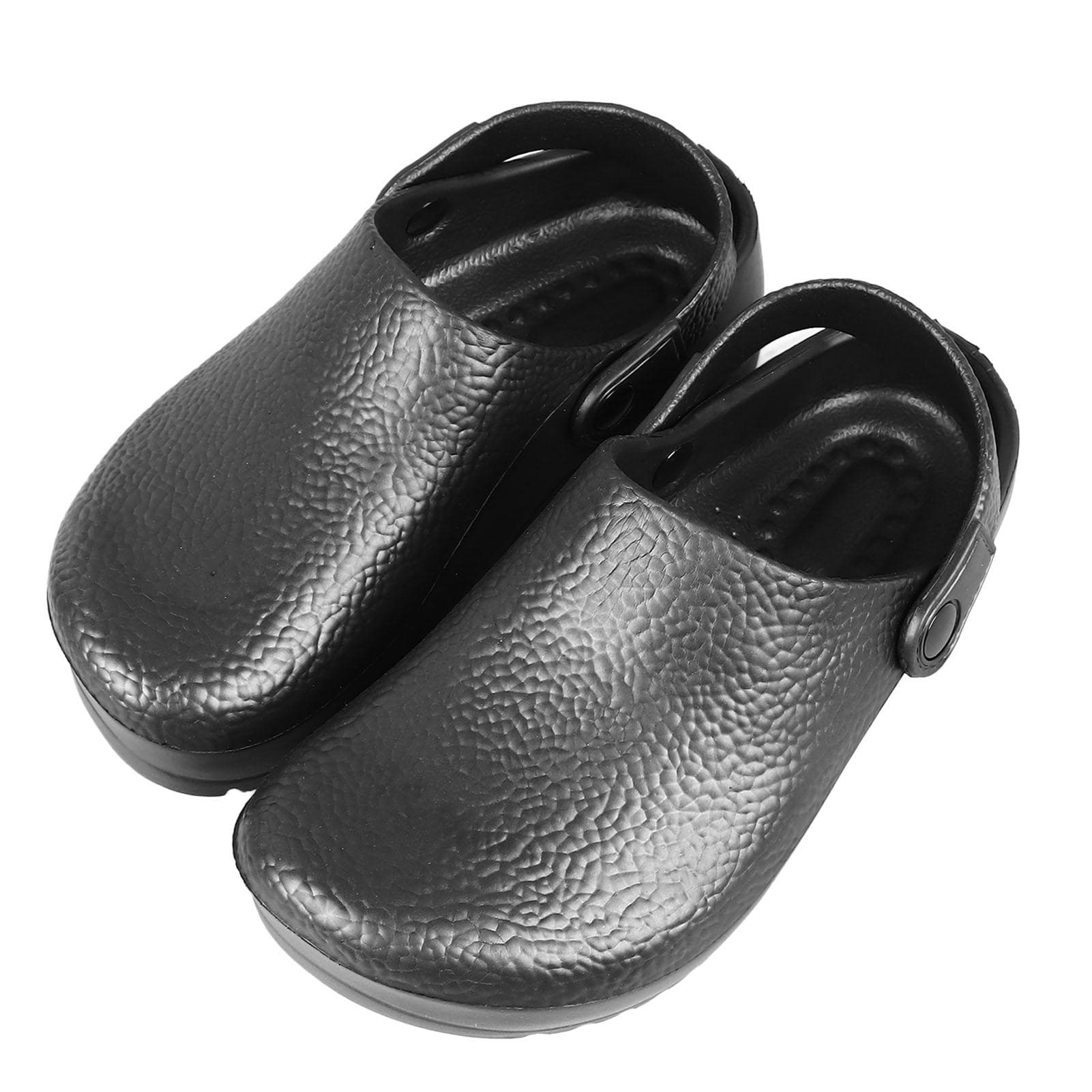 Summer Chef Shoes EVA Rubber Black Breathable Non Slip Work Shoes for Men Restaurant Work Place 41 black