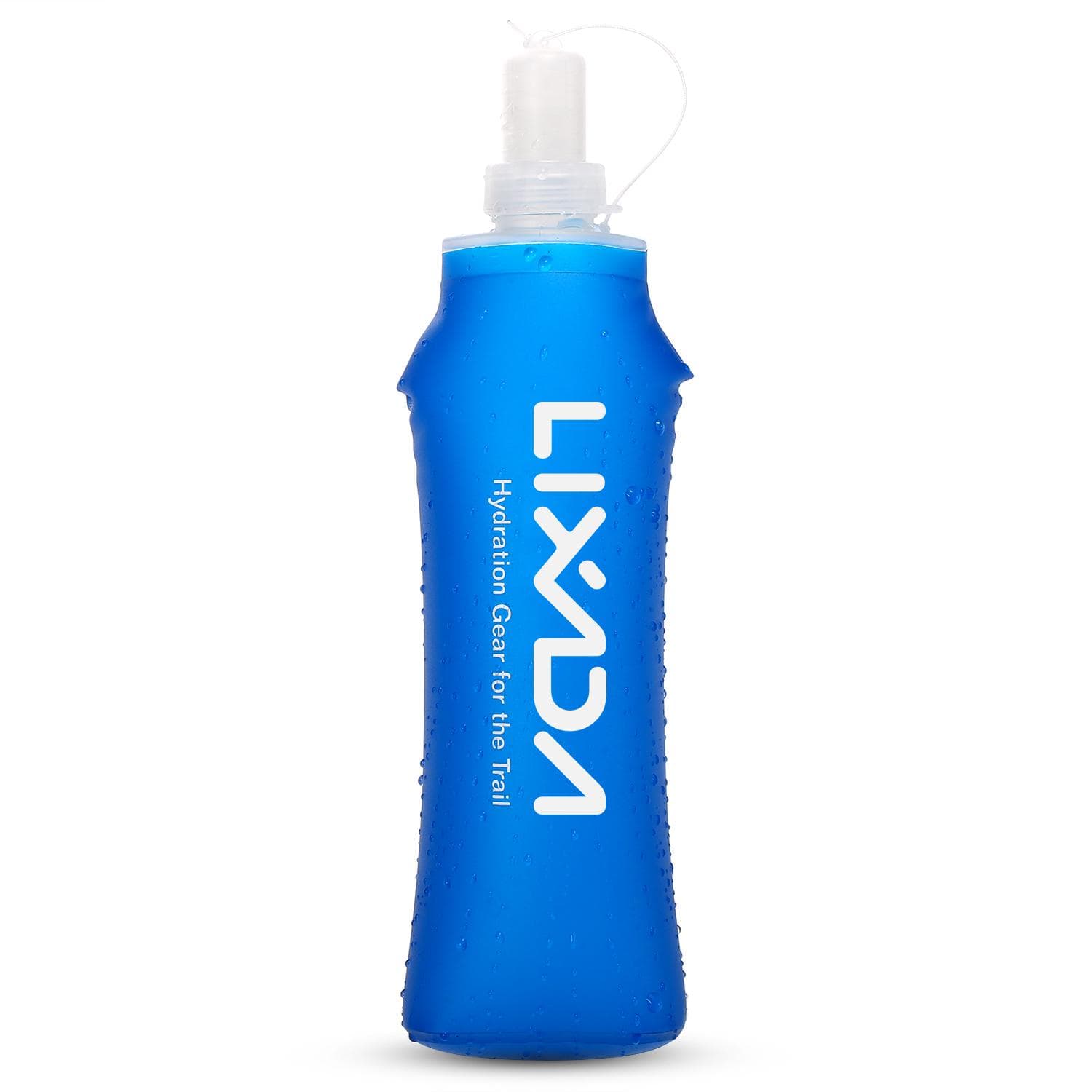 Lixada 500ml Outdoor Water Drinking Bottle Soft Folding Flask BPA Free for Running Hiking Cycling 1 pc