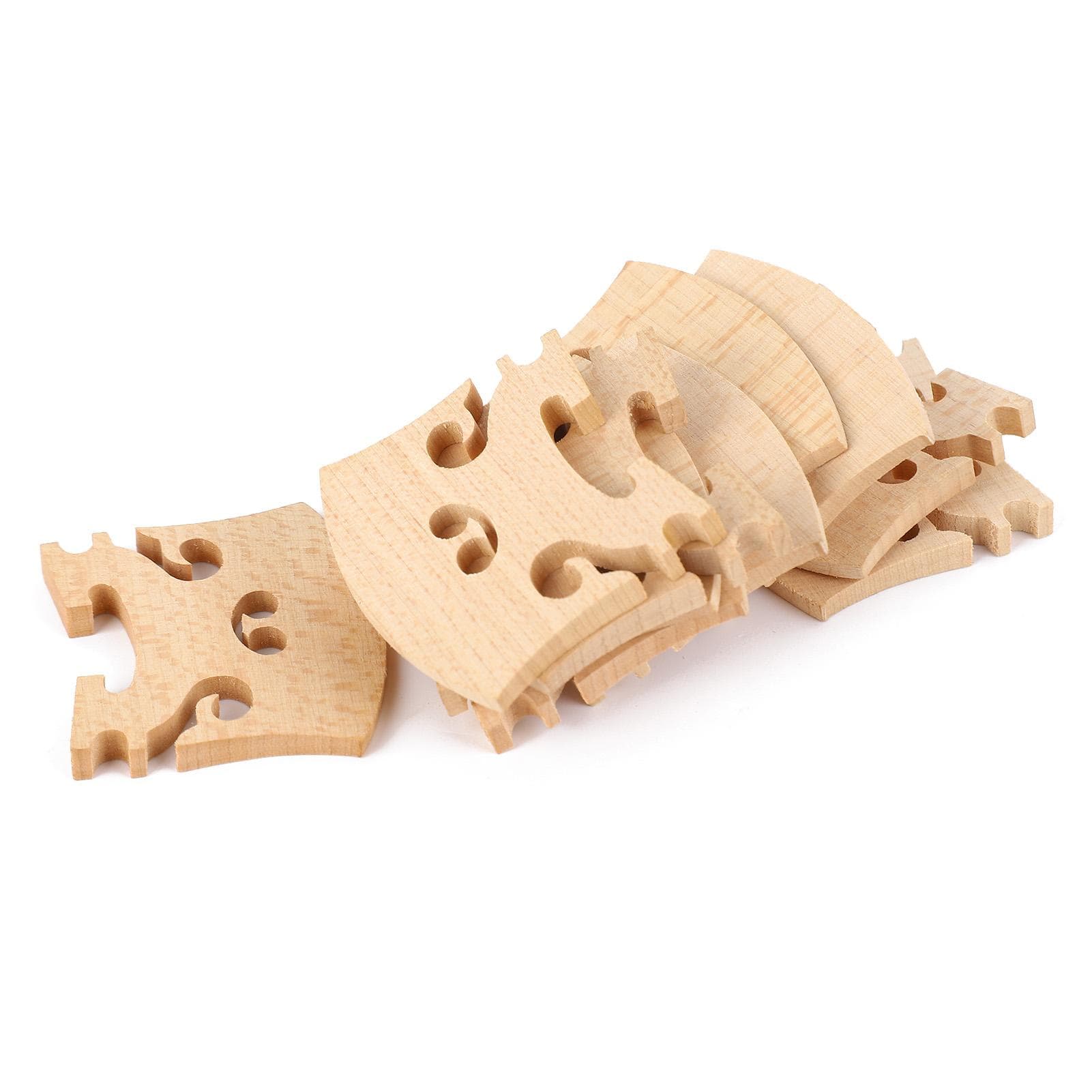 10Pcs Violin Bridge 44 Full Size Fiddle Maple Tool Baroque Style Wood Pattern Accessories