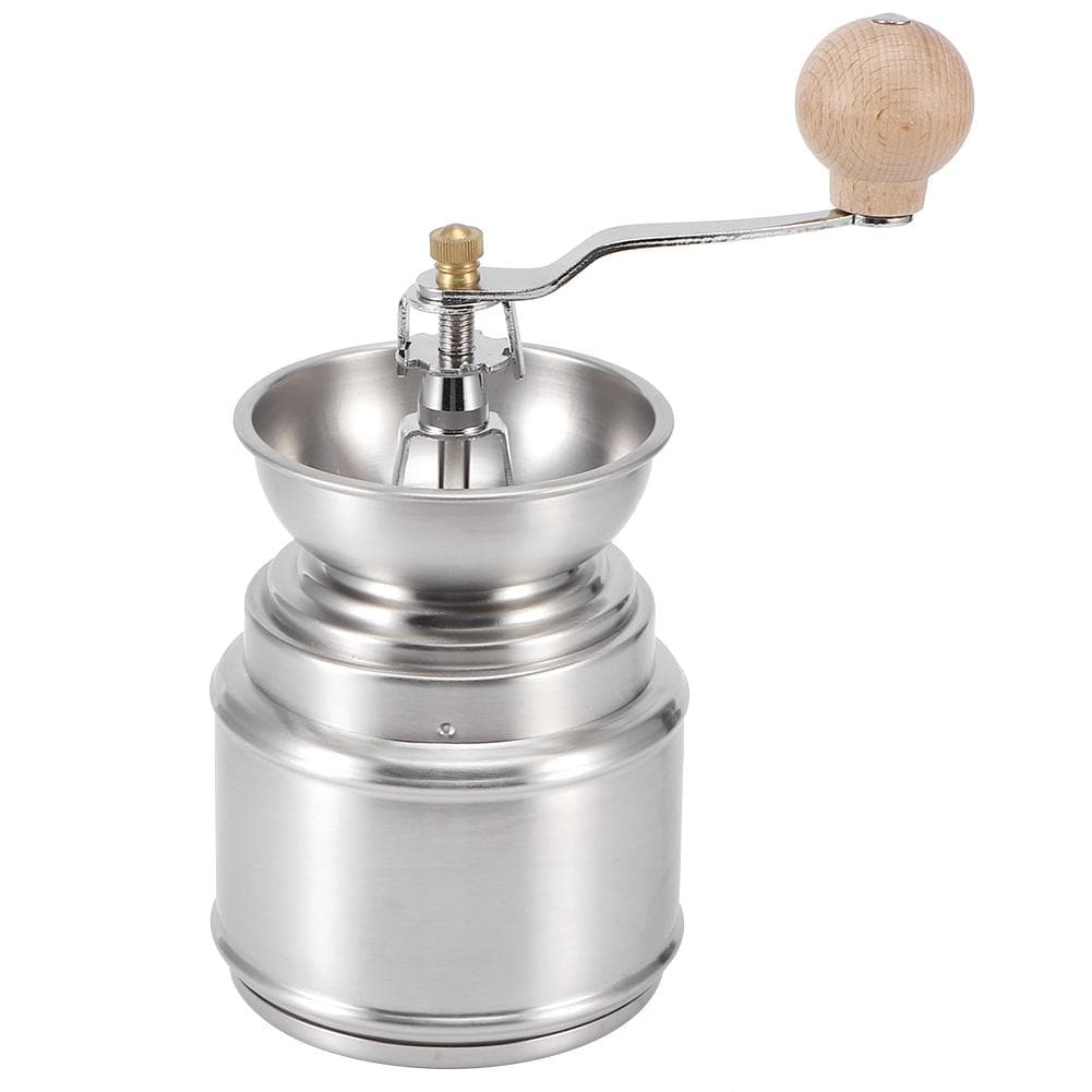 Portable Stainless Steel Manual Coffee Grinder Adjustable Coffe Bean Pepper Mill Household Kitchen