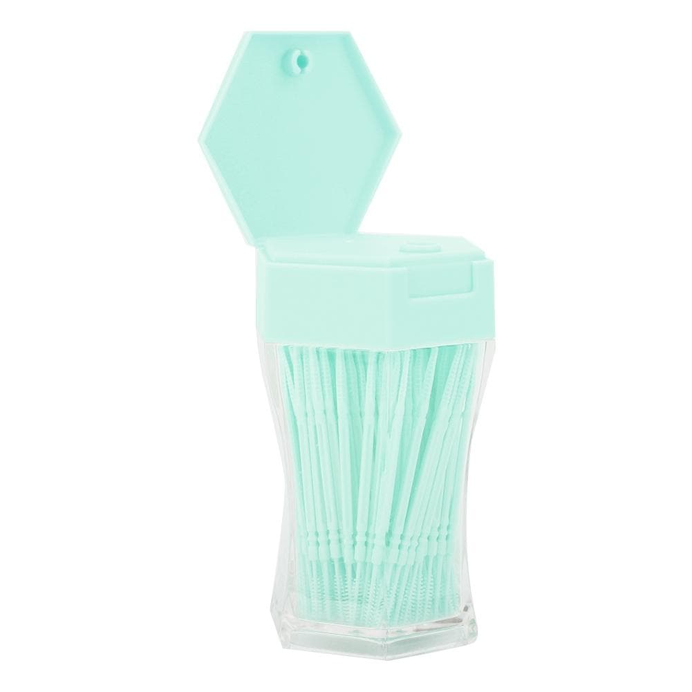 200pcs Double Head Toothpick Household Cleaning Tartar Removal Toothpick (Green) green