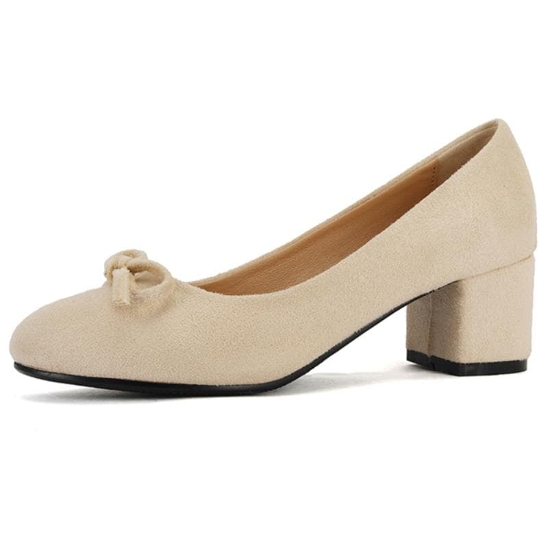 Fashion Block Medium Heels Women Pumps Shoes Spring Elegant Blue Red Pink Green Heeled Party Wedding Shoes Female Large Size 50 51