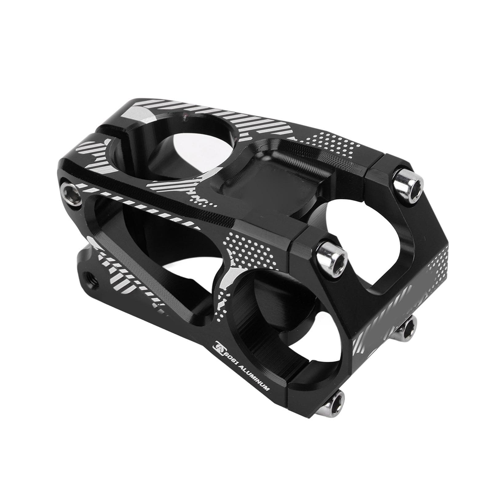 LUNJE Bike Stem 31.8x45mm Short Handlebar Stem Aluminum Alloy CNC Hollowing Ultralight for Road