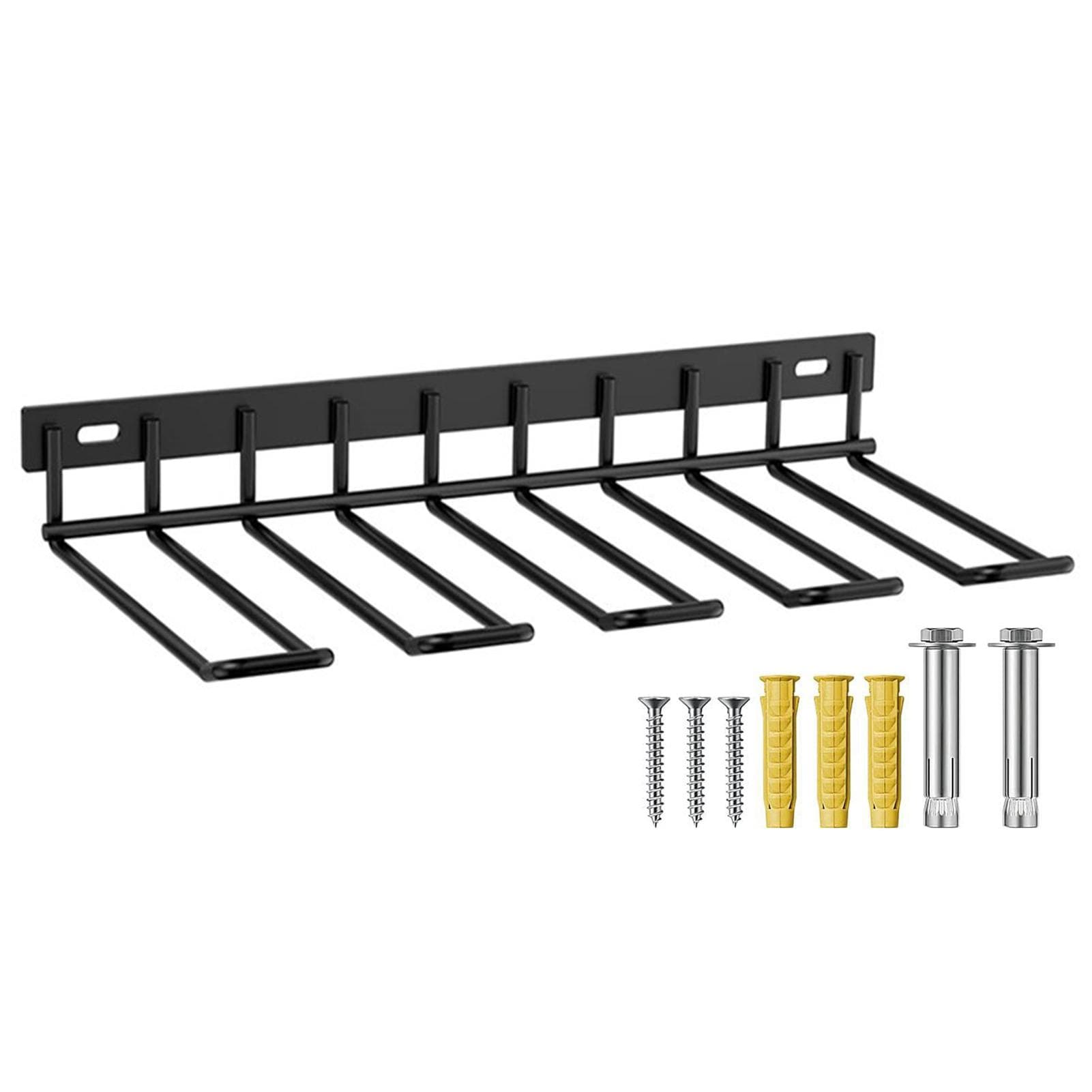 1-layer 4-slot Tool Shelf Tool Organizer Power Tool Storage Organizer Rack Wall Mount Tool Holder 1 Layer