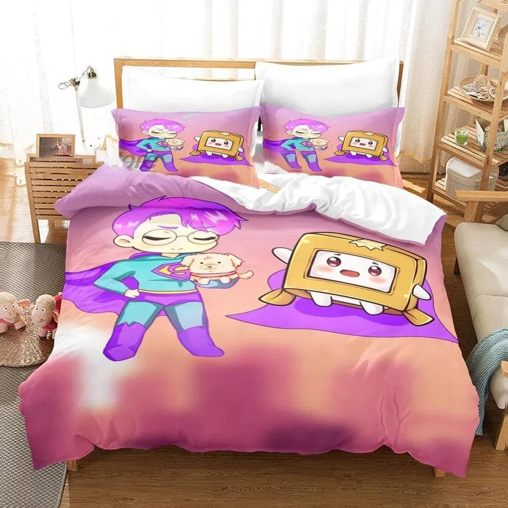 Cartoon Foxy Boxy Lanky-box Bedding Set Duvet Cover Bedroom Comforter Covers Single Twin King Size Quilt Cover Home 70x133cm 2pcs