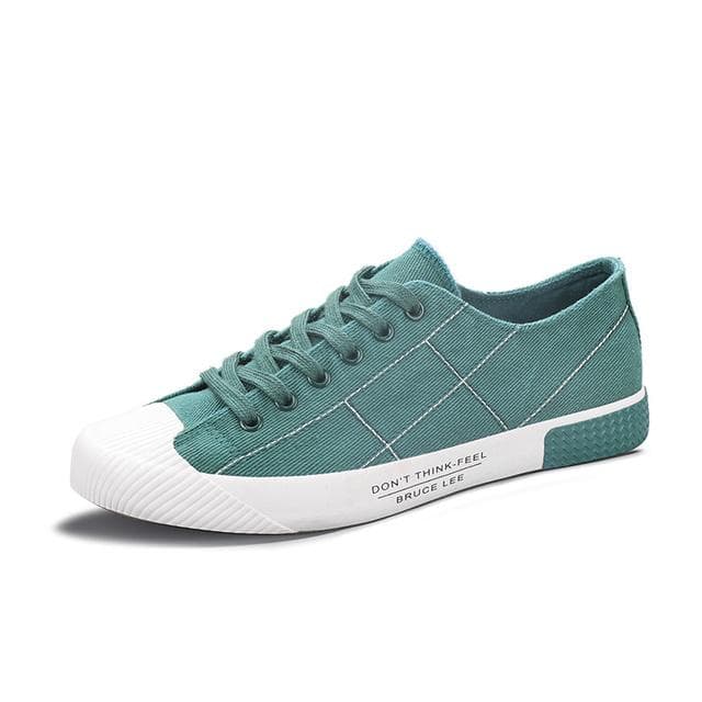 heap Canvas Shoes for Men Green Plaid Flat Shoes Men Lace-up Breathable Casual Shoes Men Espadrilles zapatos hombre 44 green