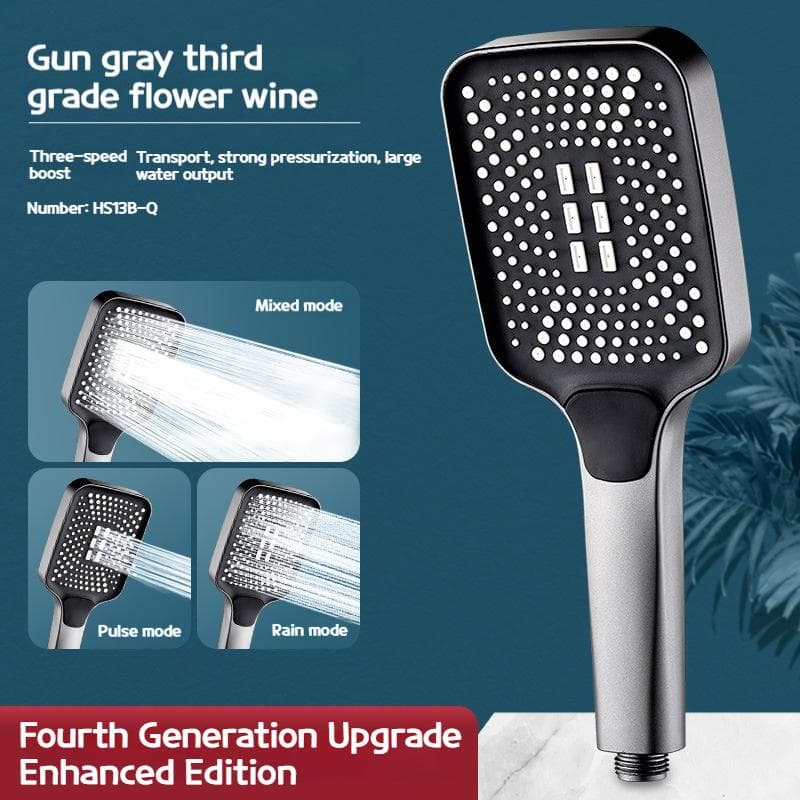 Modern Showers for Bathroom ABS Handheld Adjustable 3 Modes Rainfall Shower Head High Pressure Bathroom Accessories