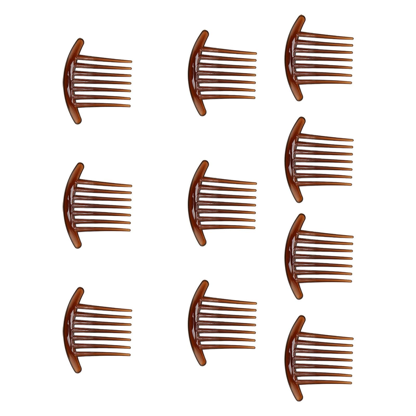 10pcs Hair Side Combs Smooth Rounded Edges Elegant Fashion ABS Hair Pin Combs for Girls