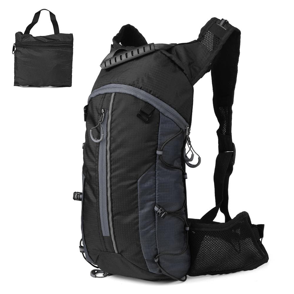 Foldable Cycling Backpack Lightweight Outdoor Sports Bike Riding Hydration Pack Backpack black