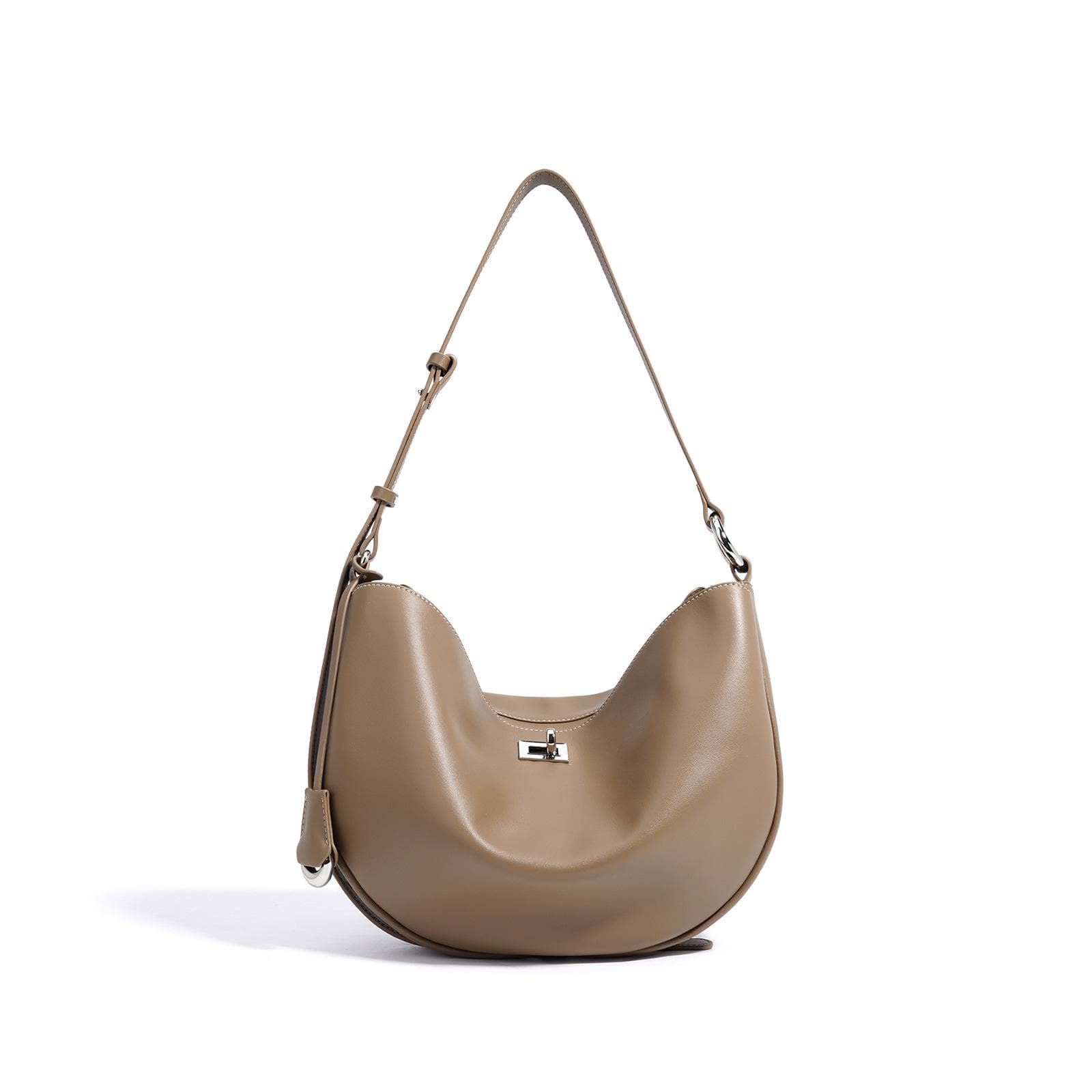 Crossbody Bag Niche Design High-end Single-shoulder Simple Leather Texture Lock Women's Bag Classic Fashion