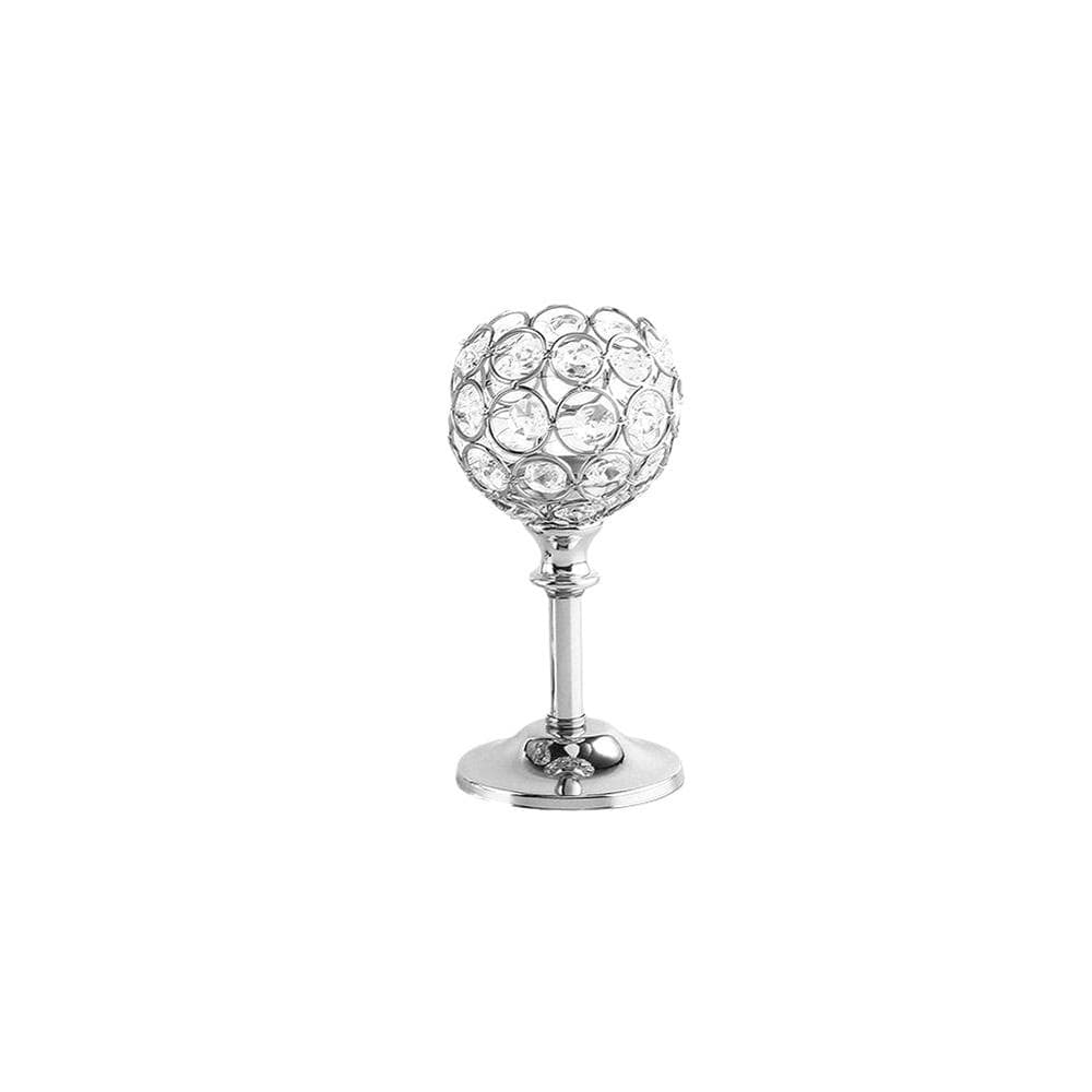 Crystal Candle Holder Modern Tealight Candlestick Home Christmas Party Candle Stand Wedding Dinning Table Centerpiece Decoration