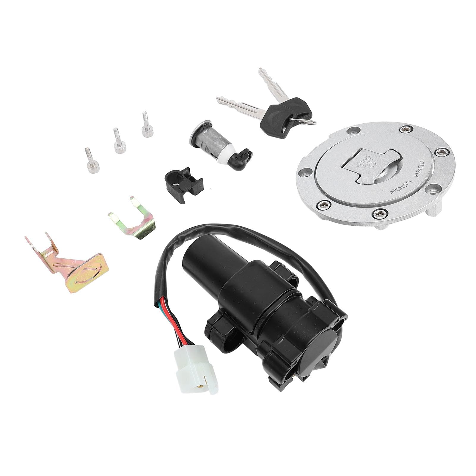 Ignition Switch Gas Cap Seat Lock Key Set Sturdy Easy Installation for CBR600RR CBR600F4 CBR900RR