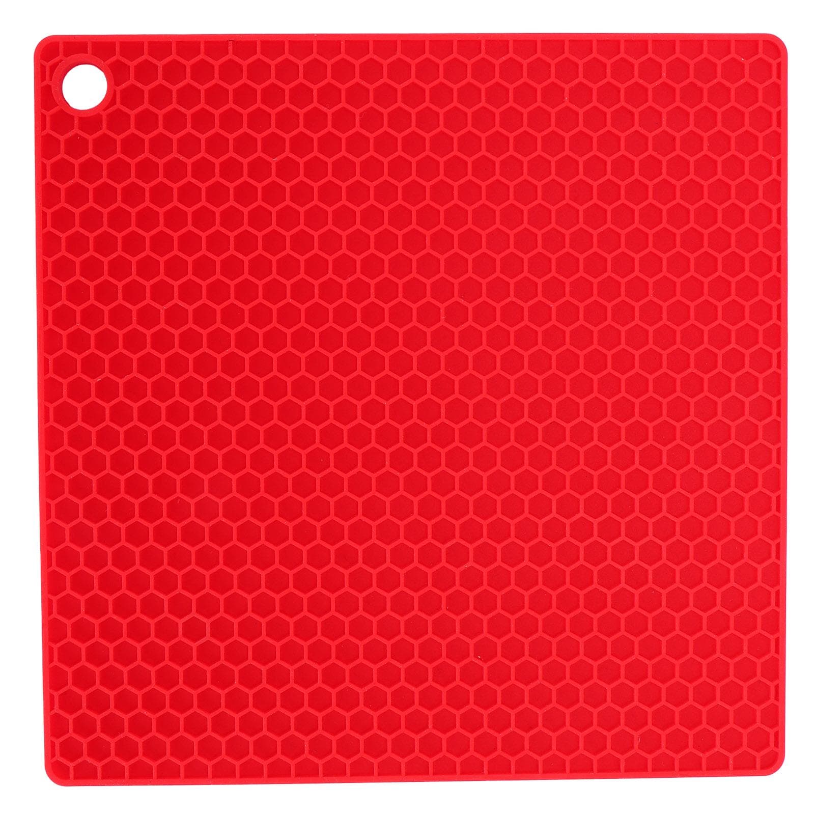 Insulation Pad Food Grade Silicone Pad AntiScalding Thickened Microwave Oven Mat for Kitchen red