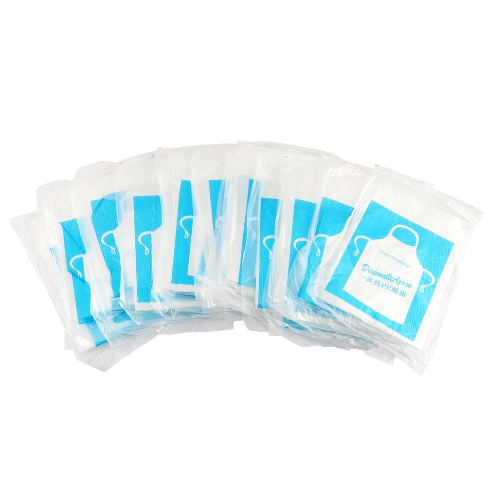 25PCS Disposable Waterproof Paint Multifunctional Kitchen Apron for Men and Women (Adult)