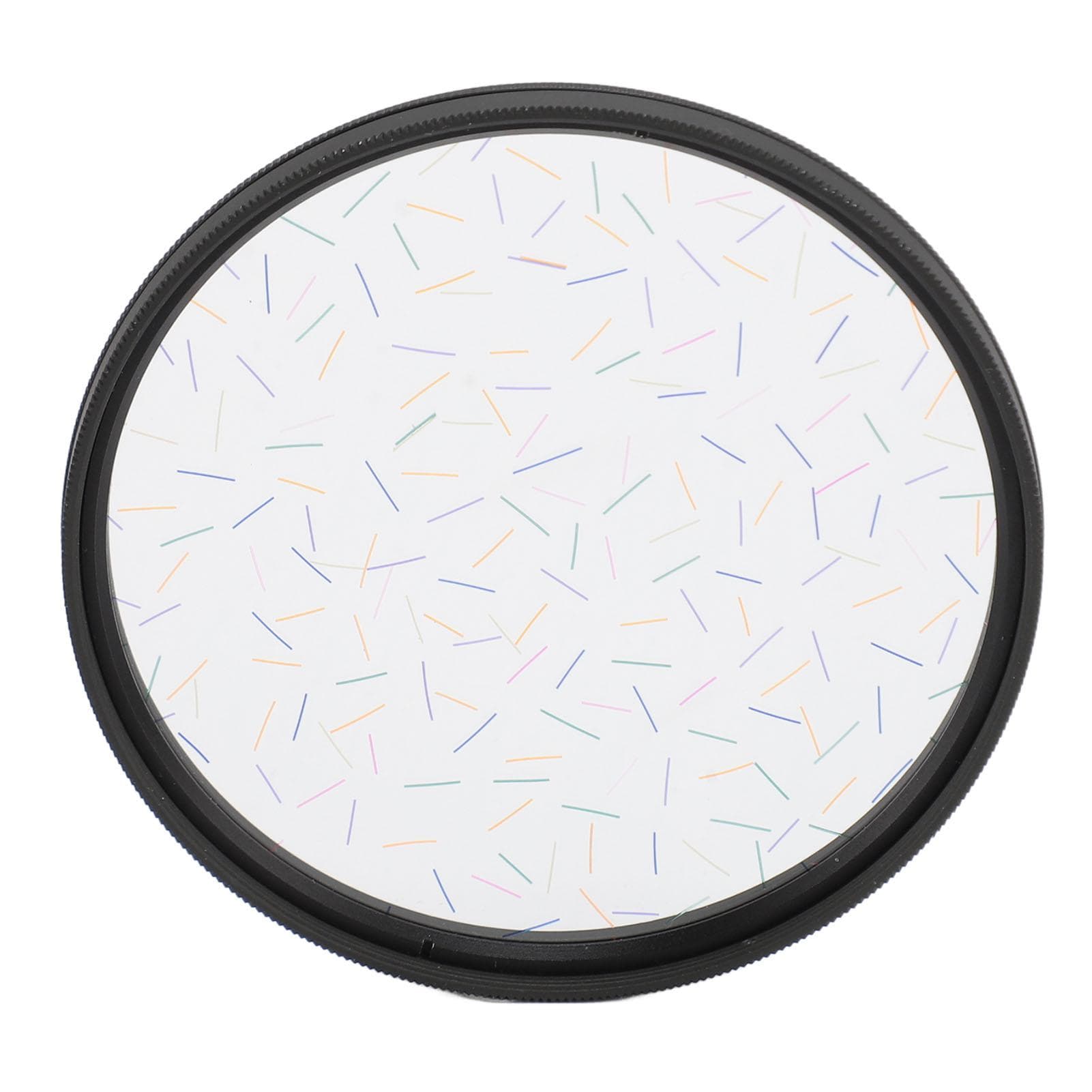 Colorful 77mm Star Filter Optical Glass Starlight Glare Special Effects Anamorphic Lens Flare