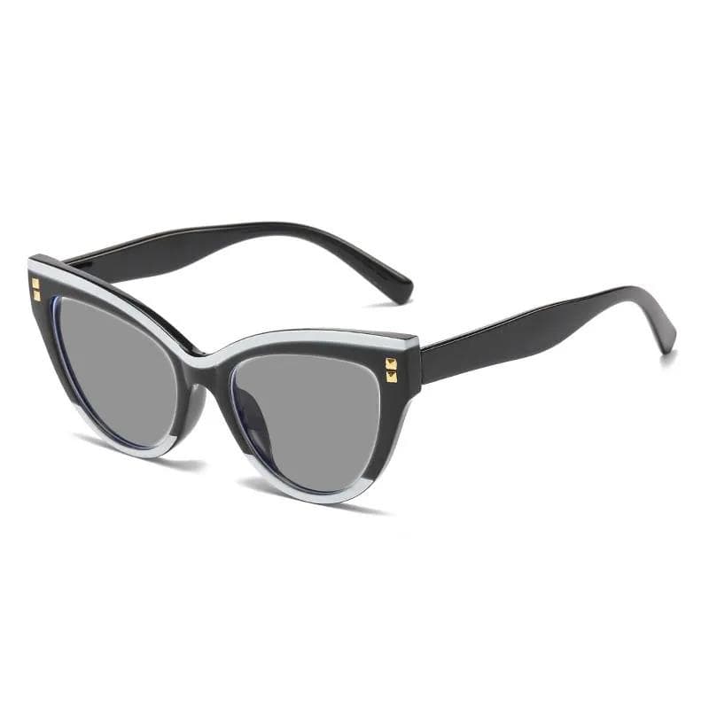 Retro Luxury Cat Eye Women Sunglasses Personalized Willow Nail Myopia Driving Sunscreen Glasses High Quality -4.0