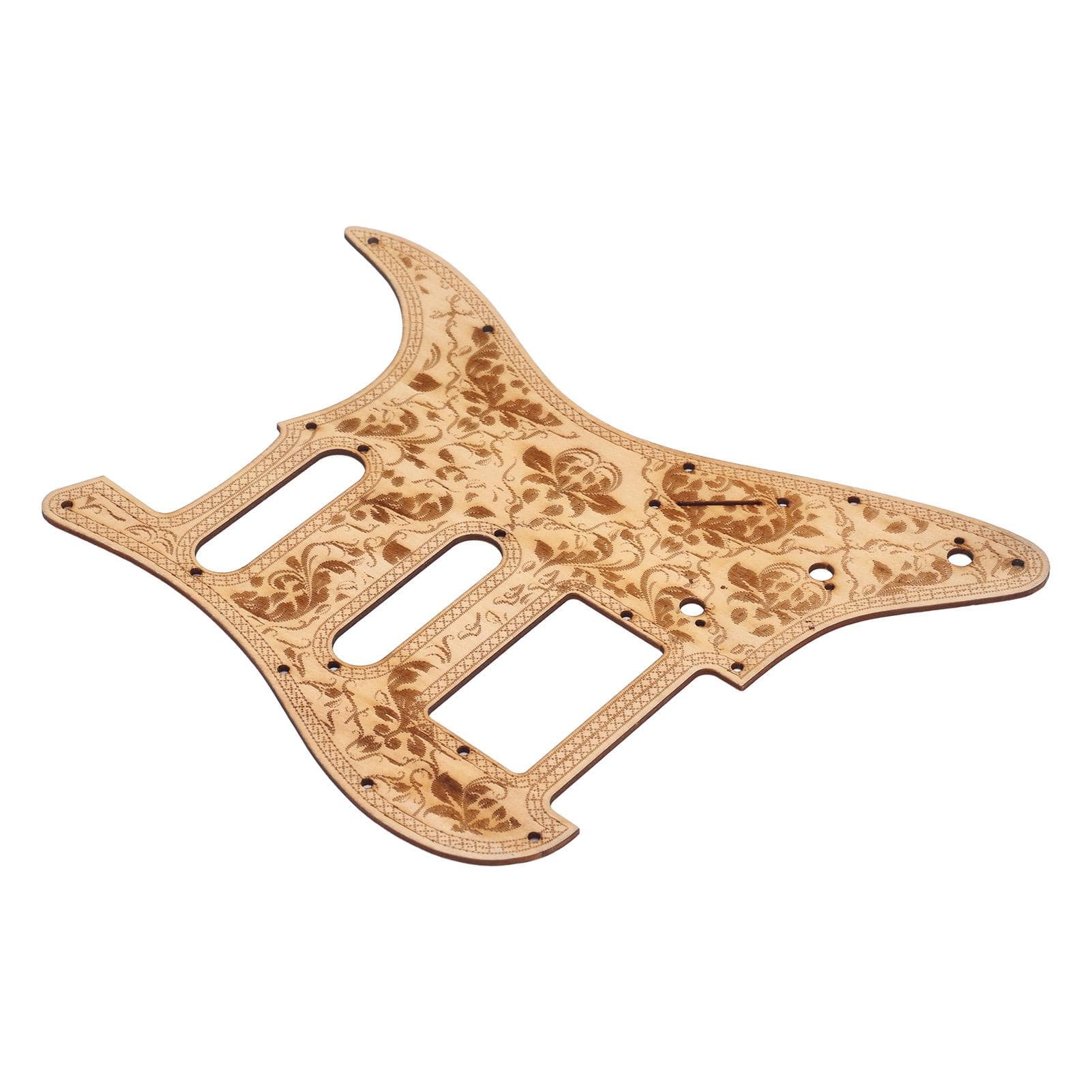 Electric Guitar Pickguard Maple Wood Carving Anti Scratch Guard Plate for ST Guitar
