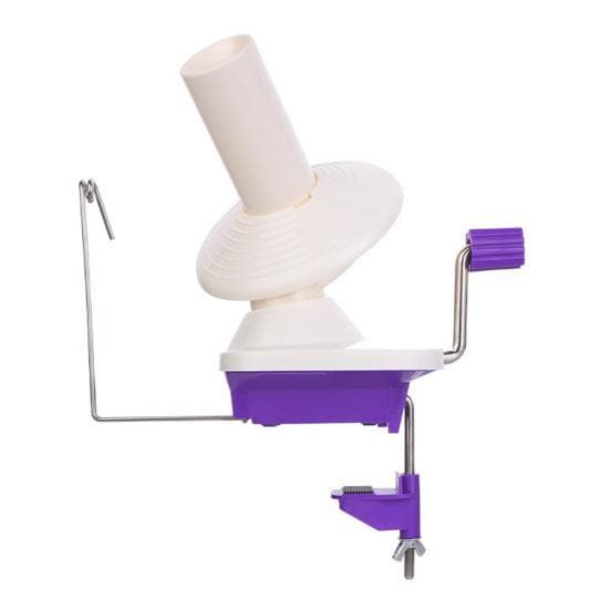 Yarn Ball Winder for Crocheting Wool Winder with Adjustable Table Clamp Hand Operated Yarn Cake Maker Gift for DIY Enthusiasts purple