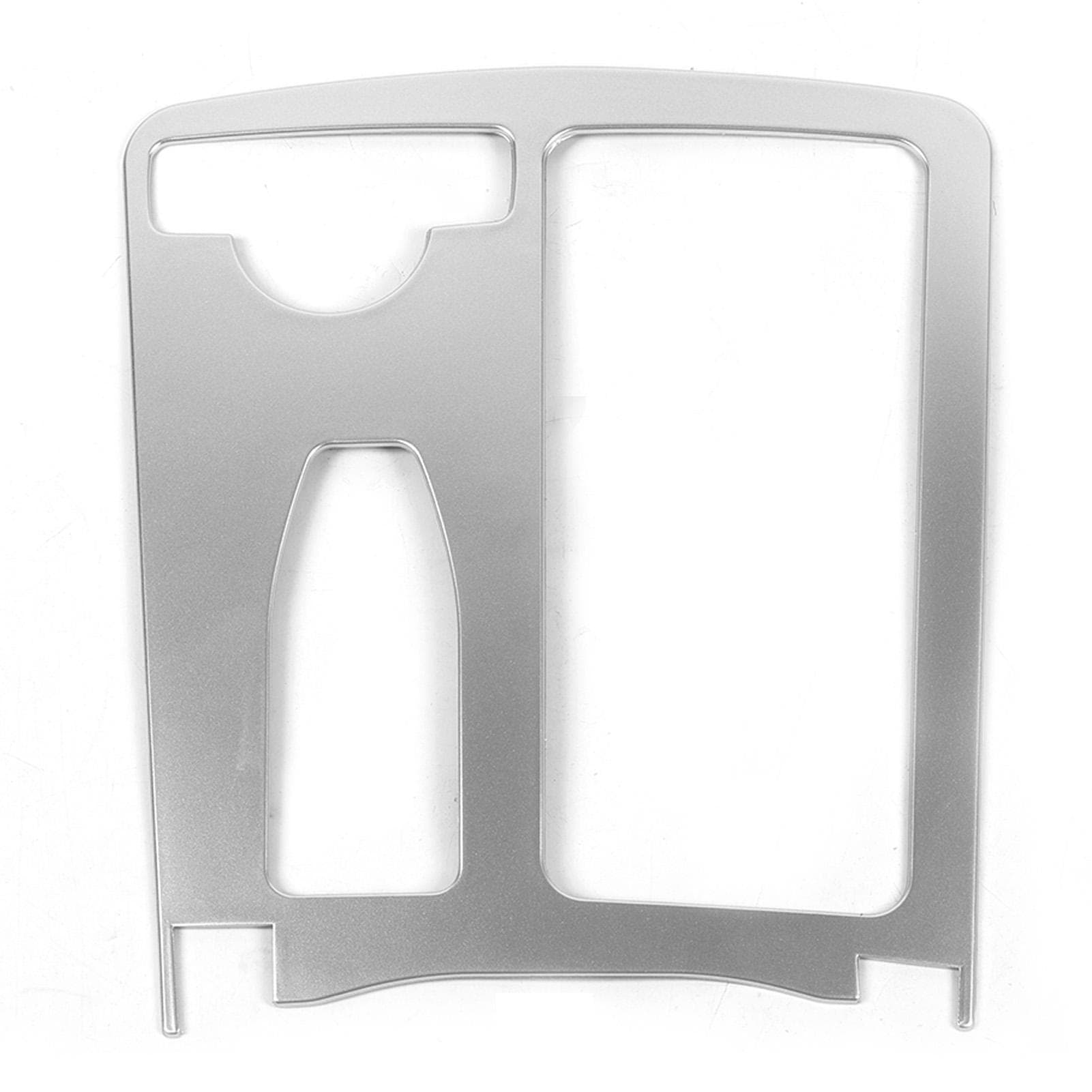 Center Console Cup Holder Bezel Trim 2046800307 Scratch Resistant Replacement for Benz C?Class W204 silver