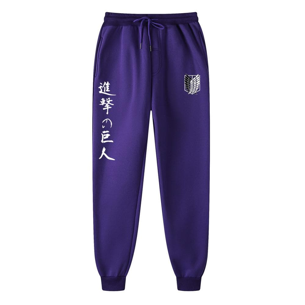 Anime Attack on Titan Printed Men's Joggers Brand Man Casual Trousers Sweatpants Fitness Workout Running Sporting Pants Clothing XXL