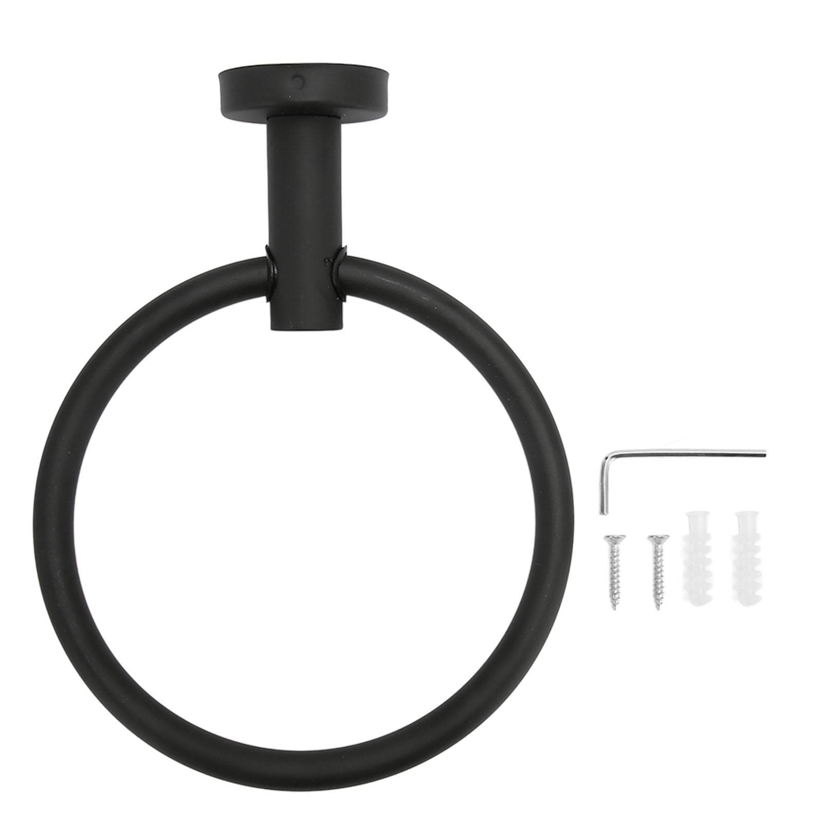 Towel Ring Matte Black Towel Hanger Stainless Steel Anti Rust Wall Mount Modern Towel Holder for