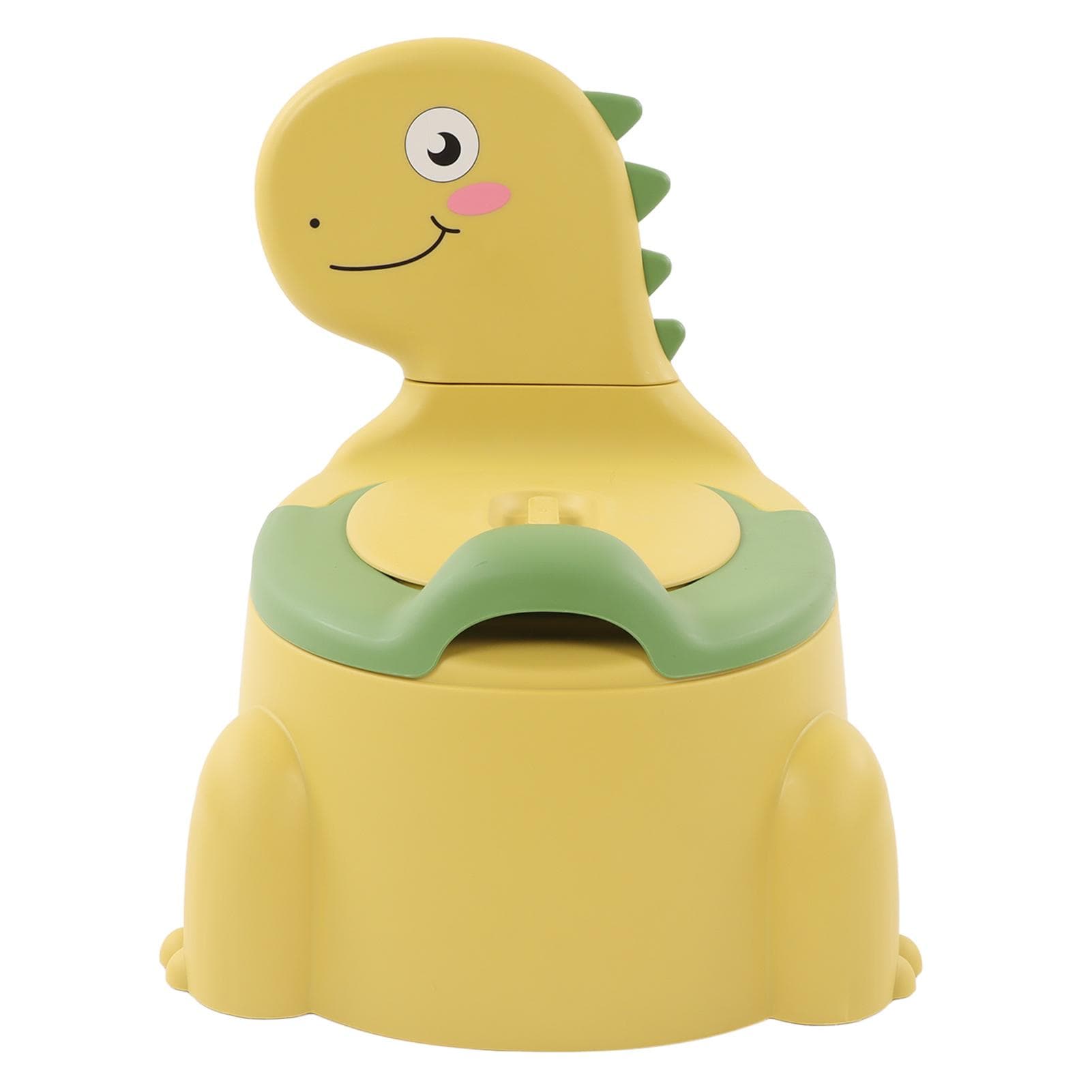 Baby Potty Thickening Ergonomic Modern Cartoon Dinosaur Training Potty Toilet with Rubber Base for yellow