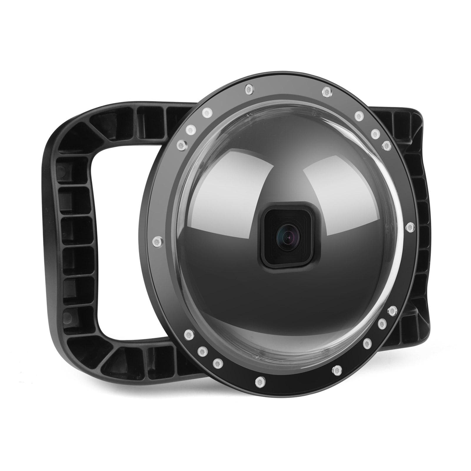 XTGP559 Camera Dual Handle Dome Port Waterproof Case Camera Protective Case 45m Waterproof black