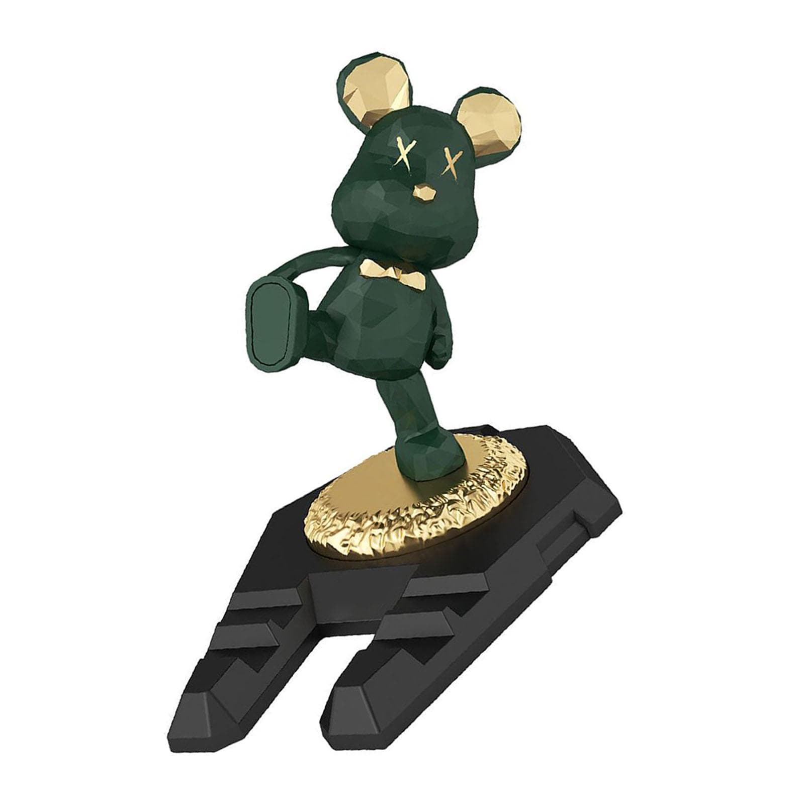 Cute Bear Phone Stand Innovative Multifunctional Portable Kung Fu Bear Desktop Cell Phone Tablet